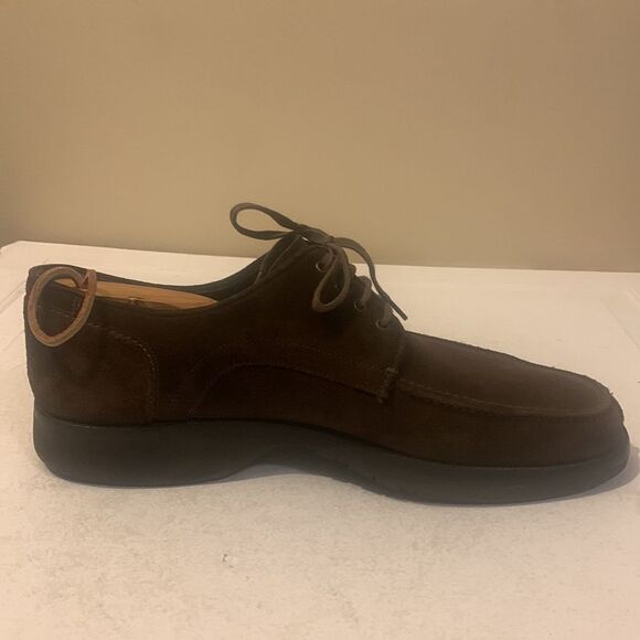 Salvatore Ferragamo Men\'s Brown Suede Lace Up Oxford Dress Shoes US 9.5 D Italy main image 5